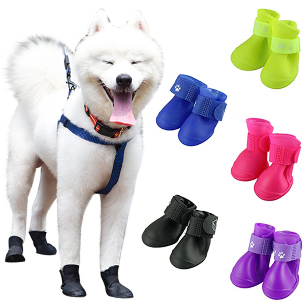 Pet Silicone Dog Shoes- XXL Size