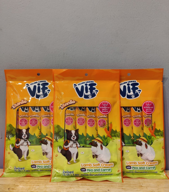 VIF Creamy Dog- Lamb with Pea&Carrot(5pc)