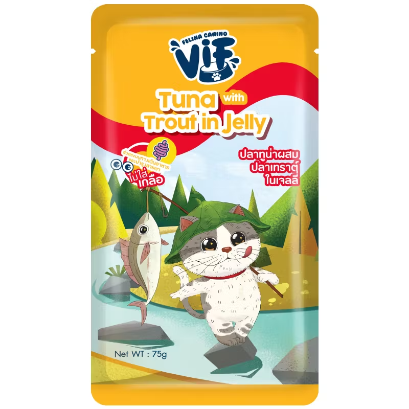 VIF- C13 Tuna with Trout in Jelly 75g