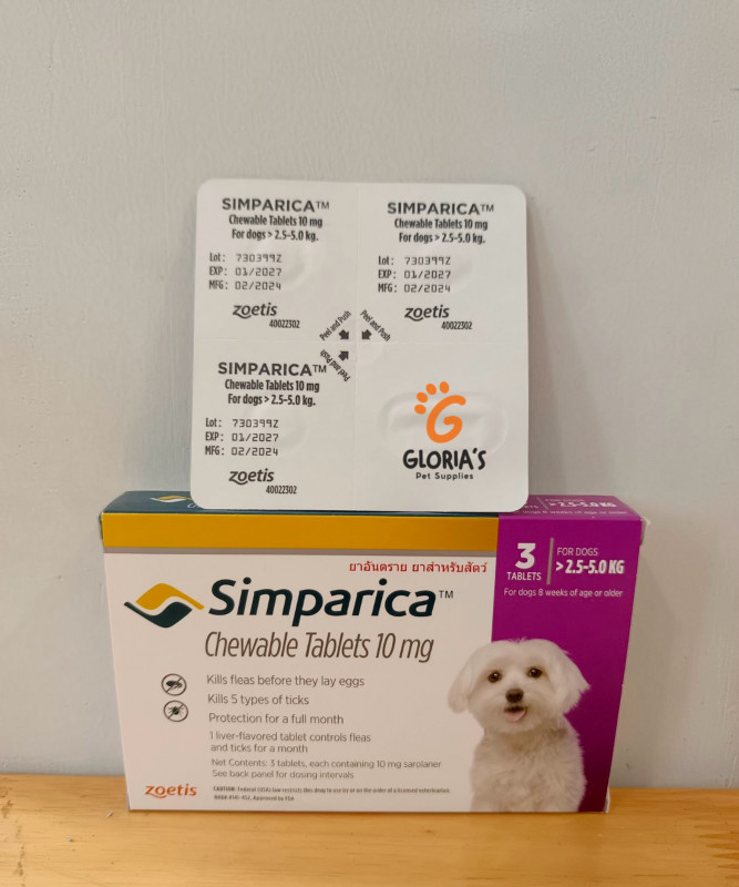 Simparica-10mg (2.5-5.0Kg)